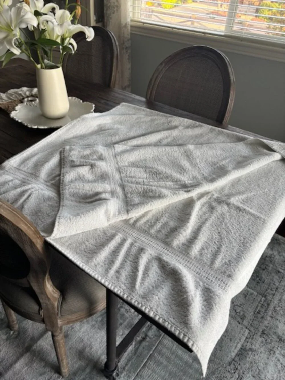 Solid White Bath Sheet - SALE! 48 inches x 54 inches