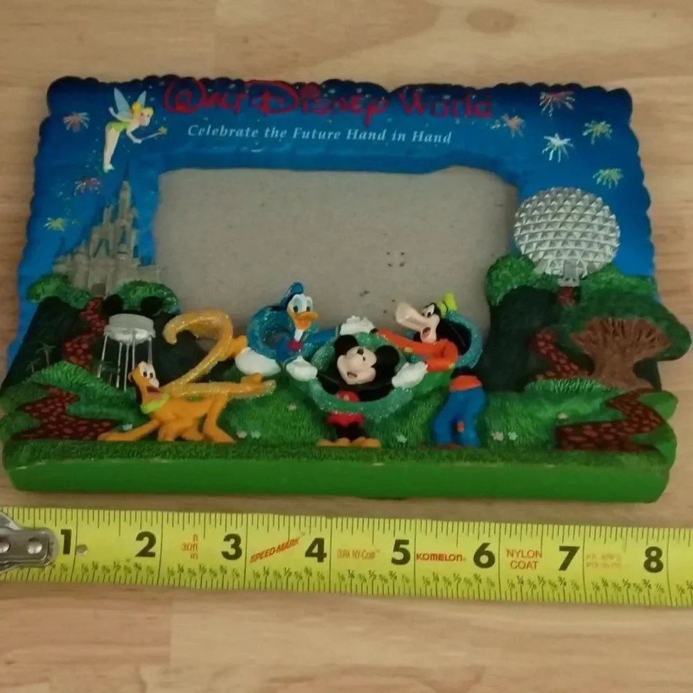 Walt Disney Word 2000 Photo Picture Frame 3D Textured