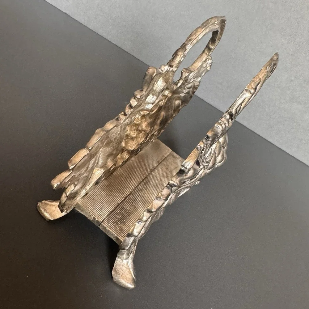 Godinger Silver Art Co. Silver-plated Napkin Holder ~ Grape & Leaf Design