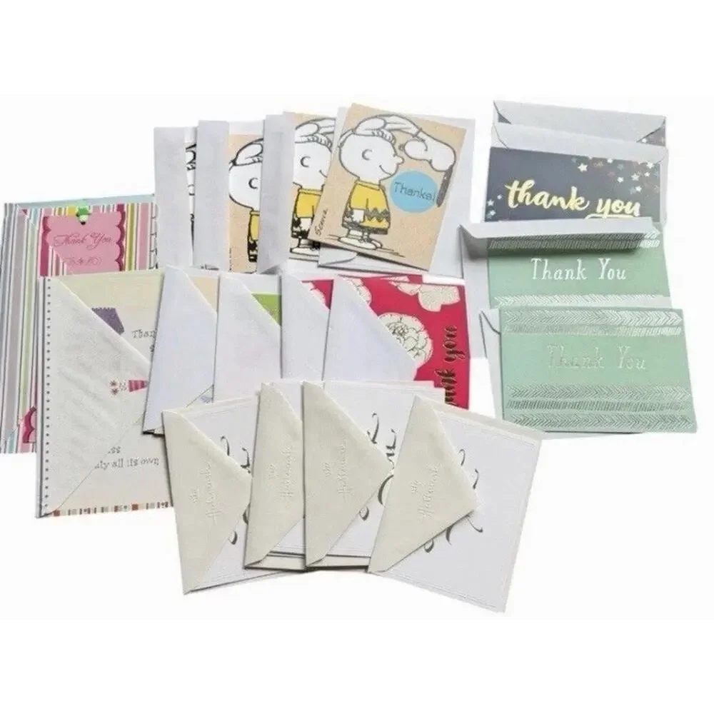 Assorted Stationery Lot Writing Paper Blank Note Cards Thank You Cards Envelopes