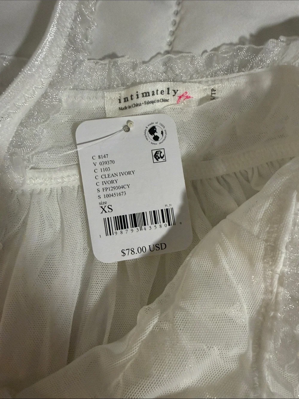 NWT Free People 🌹🤍 Intimately FP