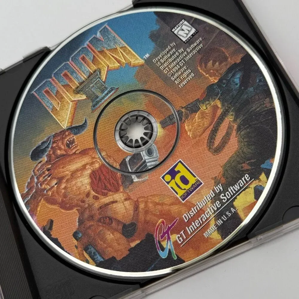 DOOM II PC CD-ROM with Manual 1994 id‎ Software GT Interactive Vintage FPS Game