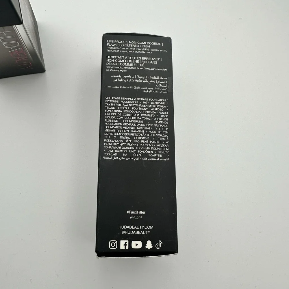 Huda Beauty Faux Filter Foundation‎ 530R Coffee Bean 35ml Full Coverage Matte