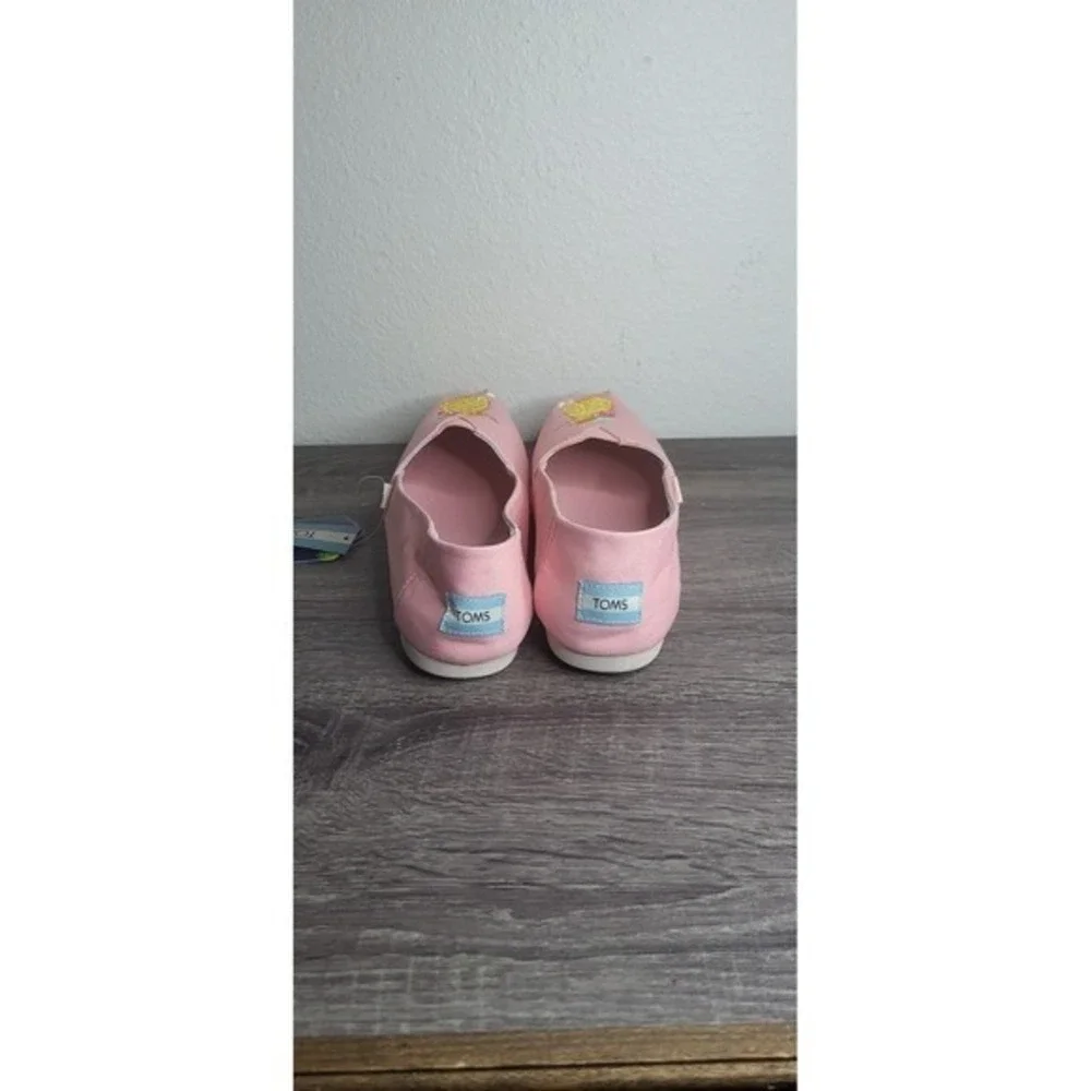 TOMS Alpargata Pink Pineapple Drink Embroidered Canvas Slip On Shoes Womens‎ 9