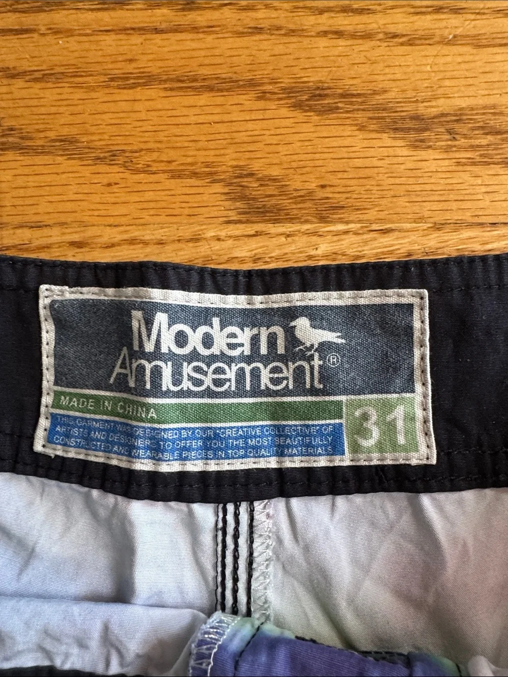 Modern Amusement Tie-Dye Swim Trunks in Pink, Blue, Purple, Green
