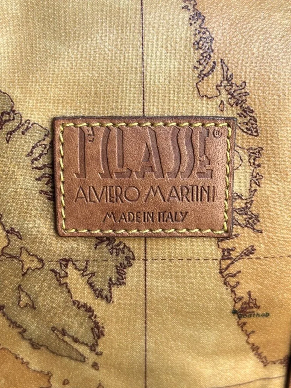 ALVIERO MARTINI Geo Classic Boston Bag, Honey Tan