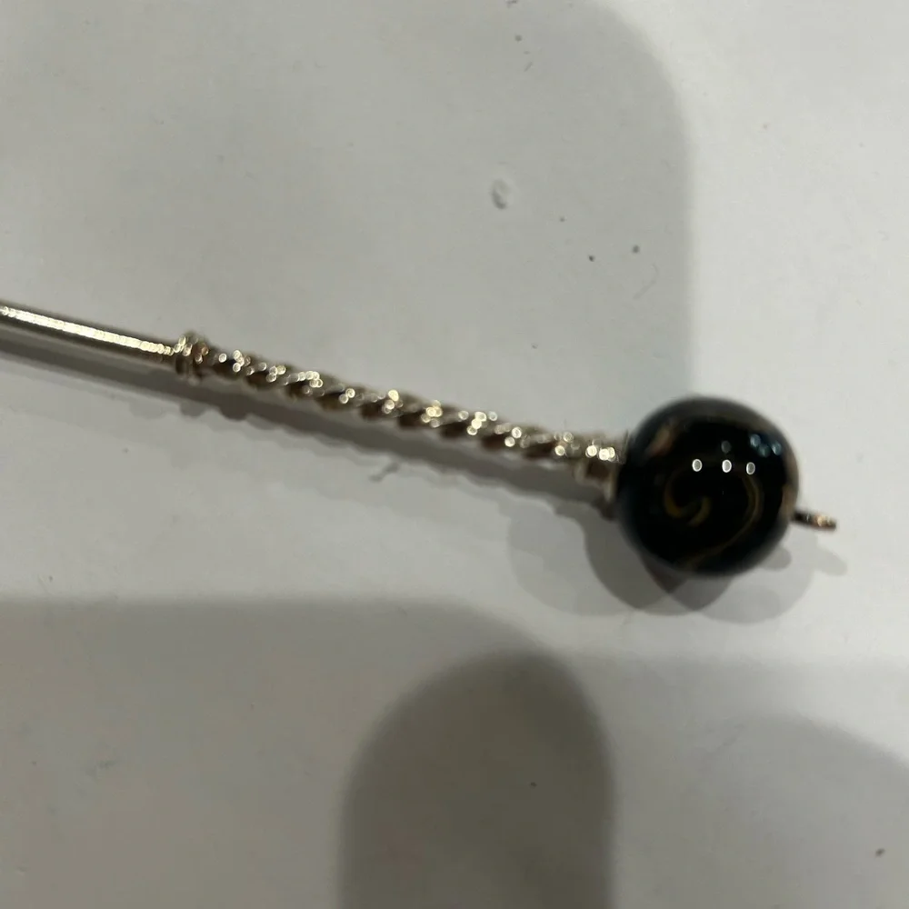 Antique Sterling Silver Long Olive Spear