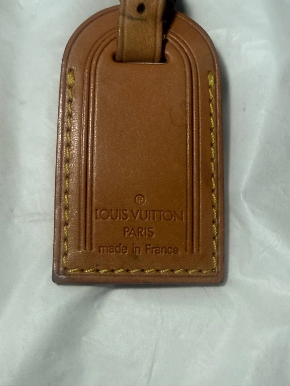 Louis Vuitton Vachetta Tan Leather Luggage Tag