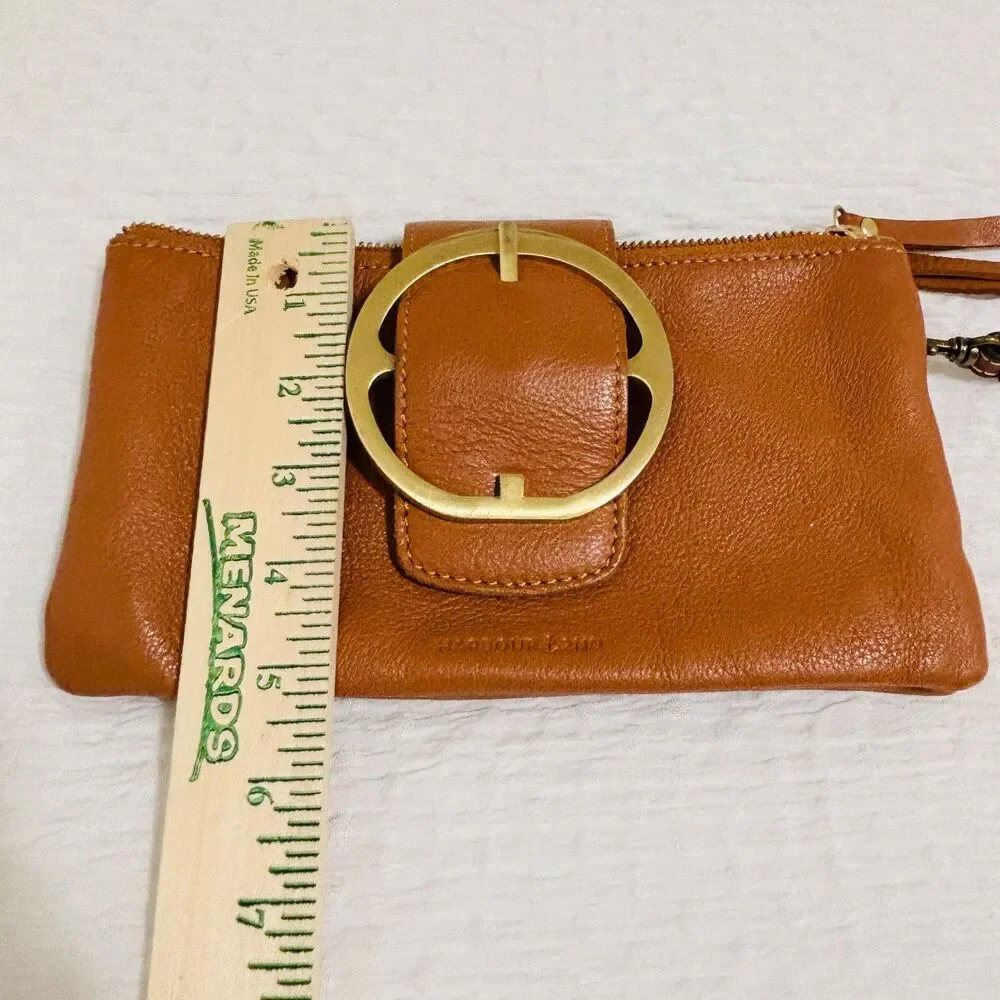 Harbour 2nd Leather Clutch Wristlet Gold Buckle