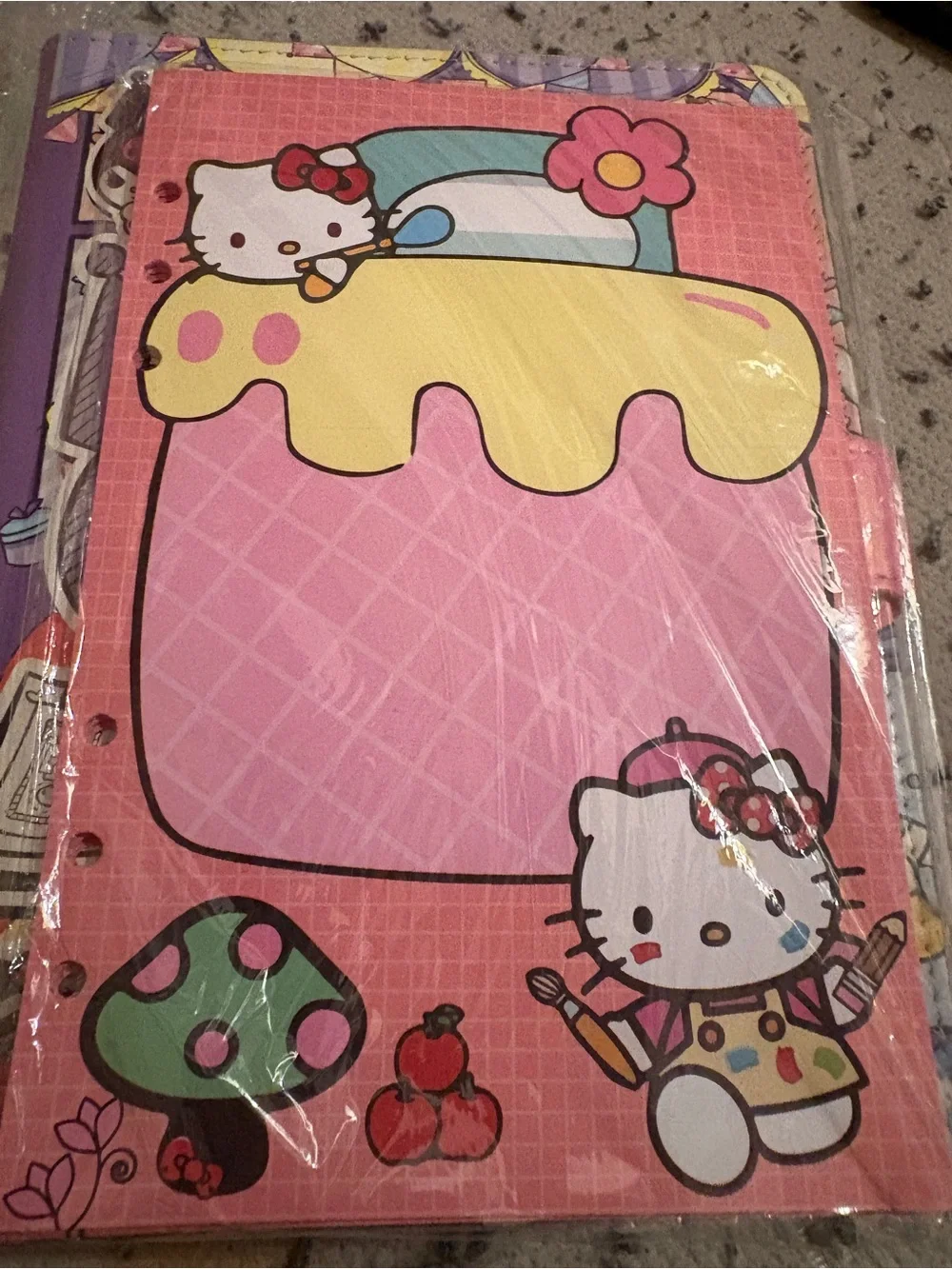 Sanrio Purple family binder and binder paper‎