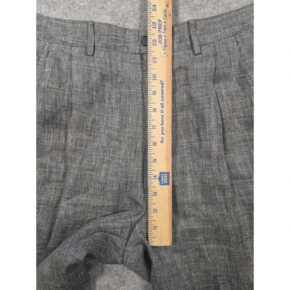 Gianfranco Ferre Mens Gray Pleated Trousers Made in Italy Size 35x26.5 *Read*