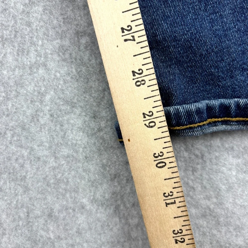 Michael Kors Jeans Womens 12 Blue Denim High Rise Flared Leg Minimalist Retro