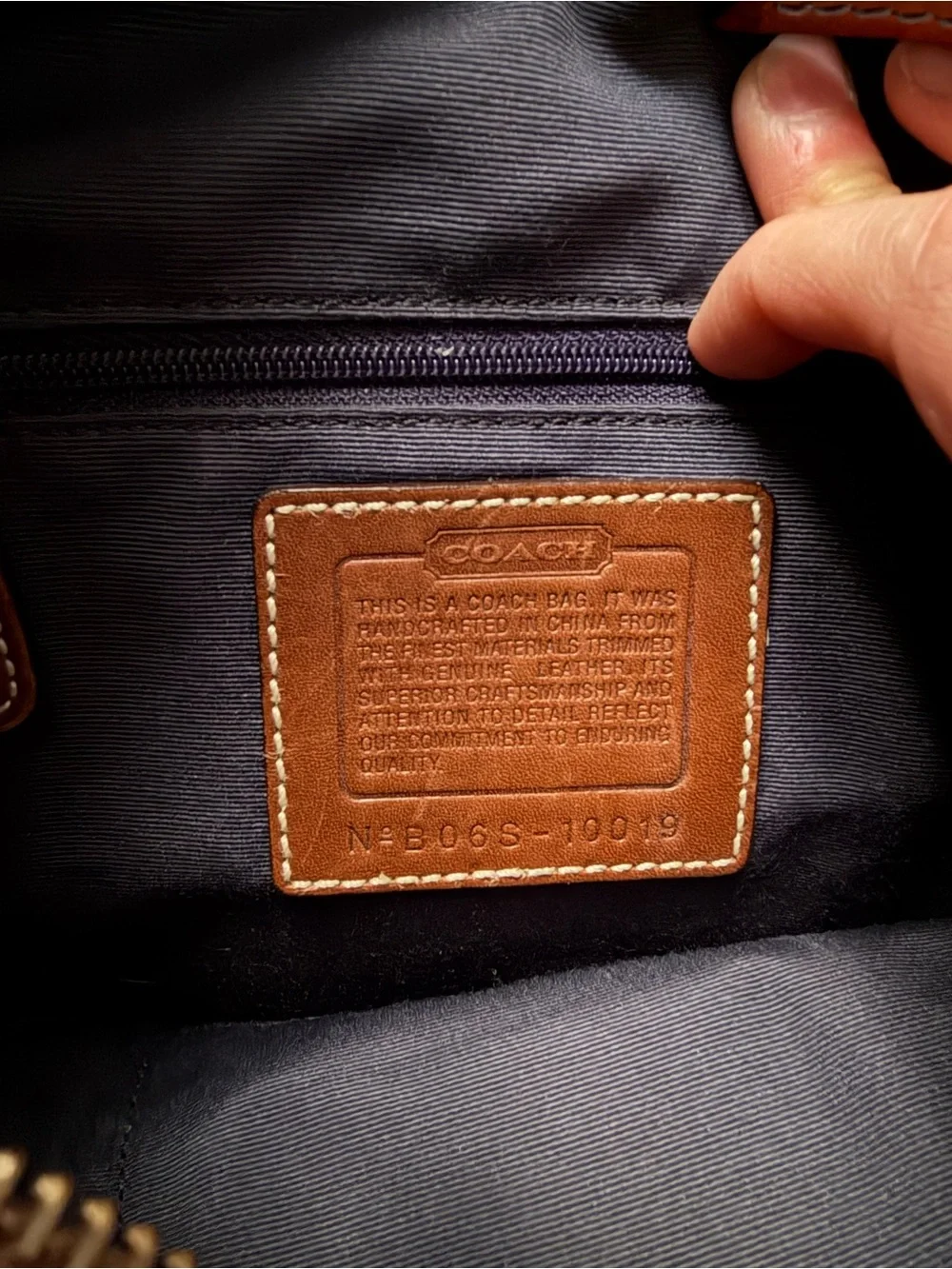 Coach patchwork shoulder