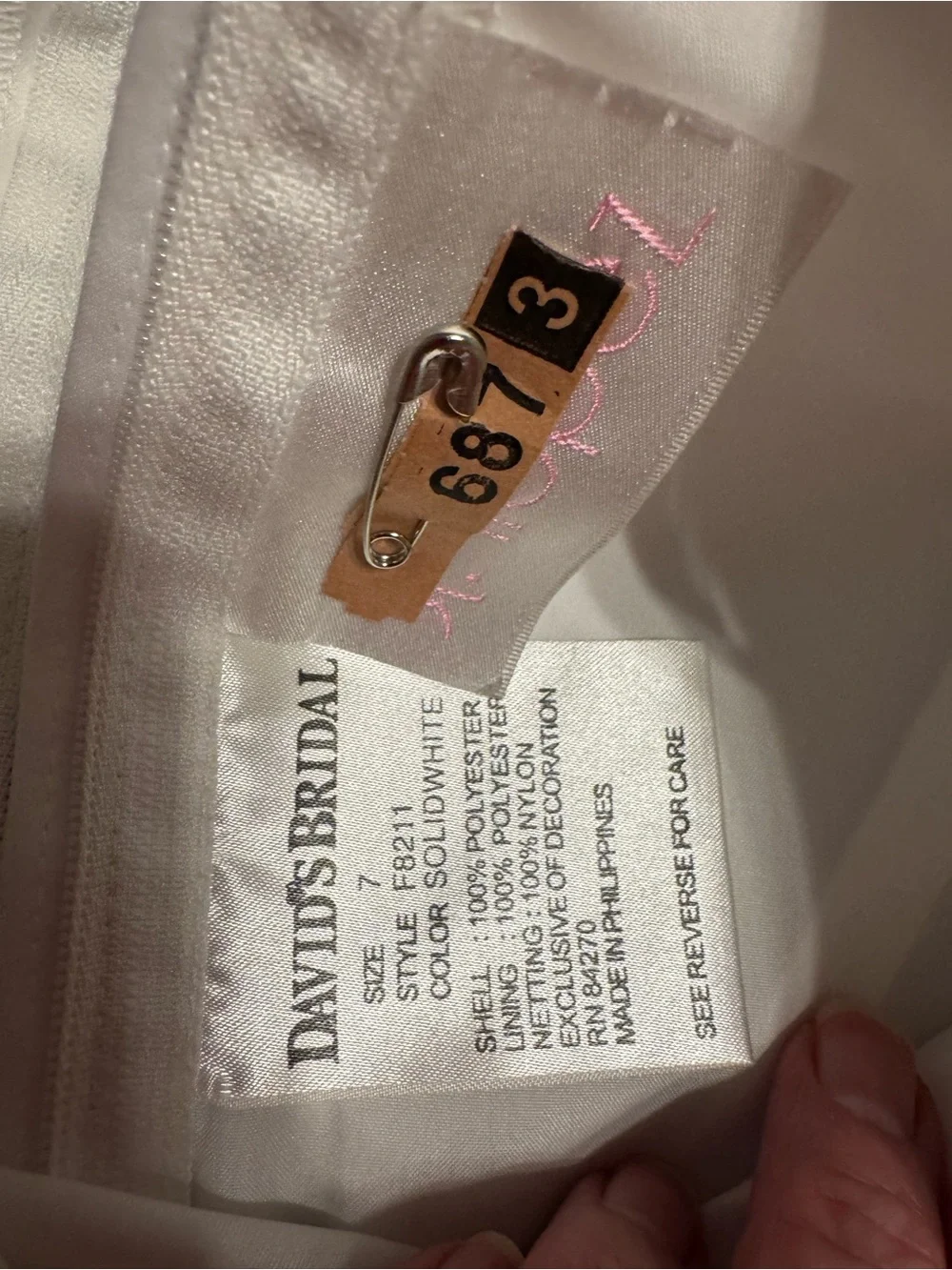 Davids Bridal appliqué been