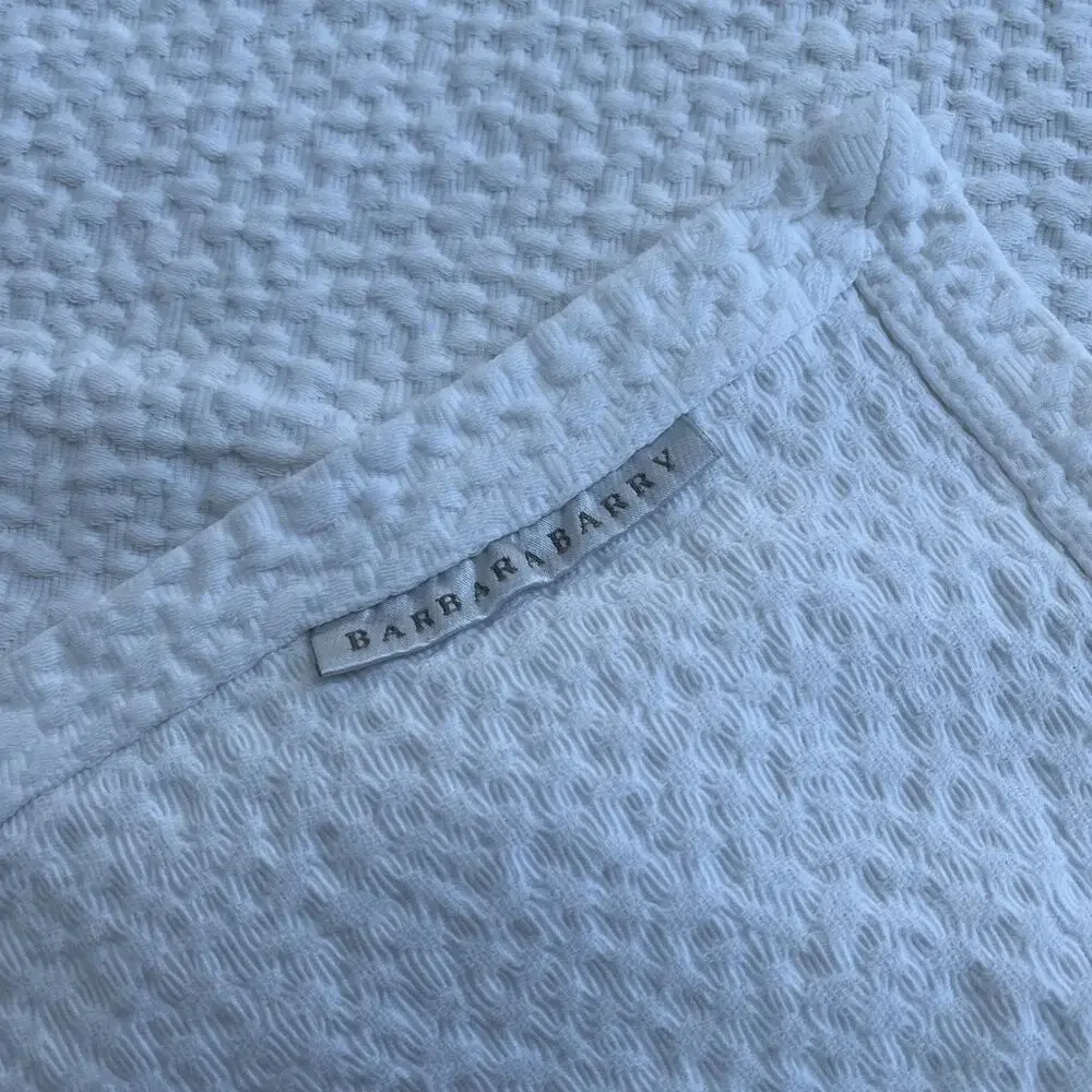 Barbara Barry Matelasse Ivory Coverlet 92