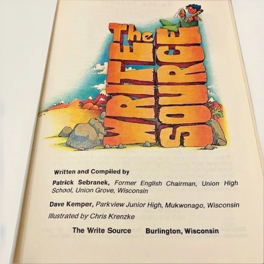 Write Source Book Writing Learning English Homeschool VTG 1st Edition VTG Decor
