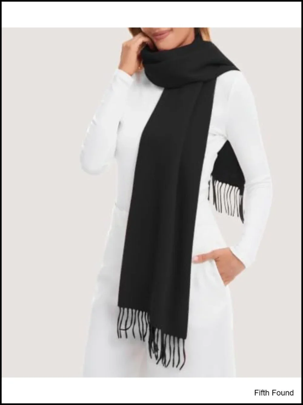 Merino Wool Scarf Soft Warm Lightweight Winter Unisex 180x30cm