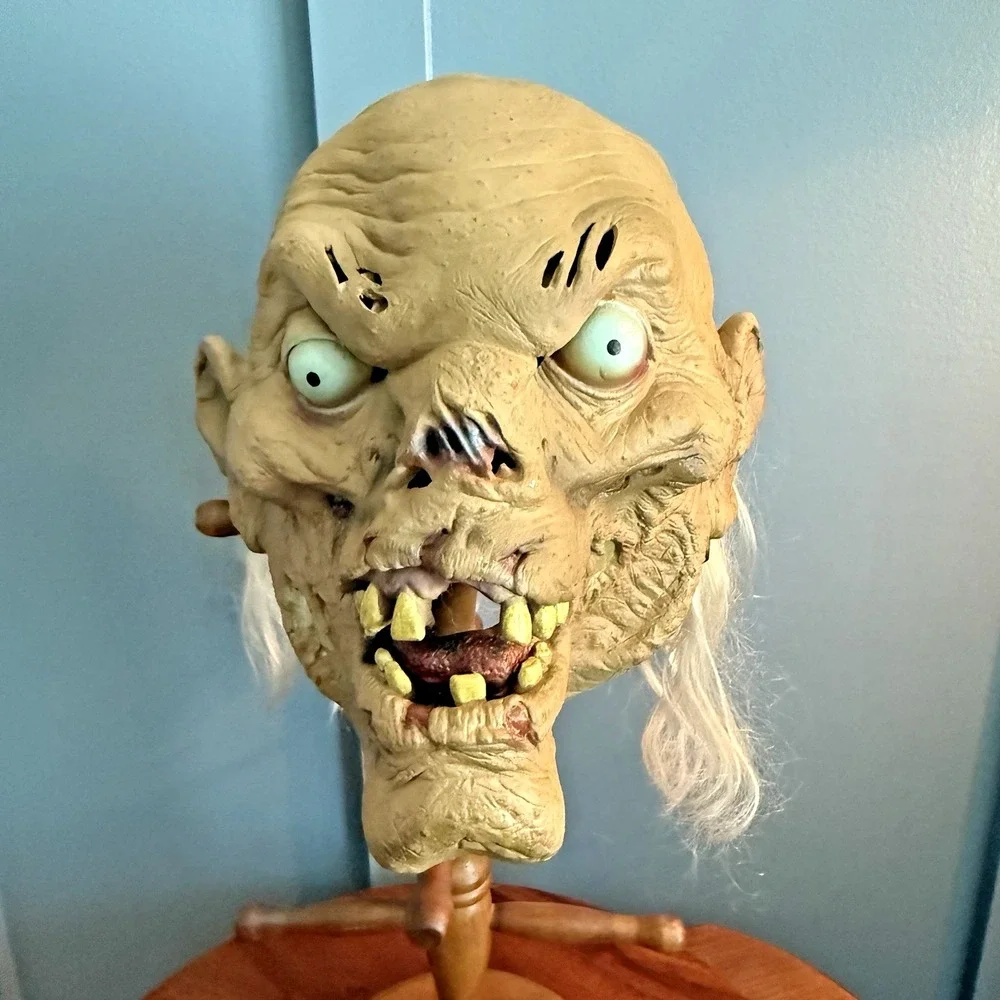Vintage 90's Tales From the Crypt Keeper Latex Mask Halloween Horror Creepy