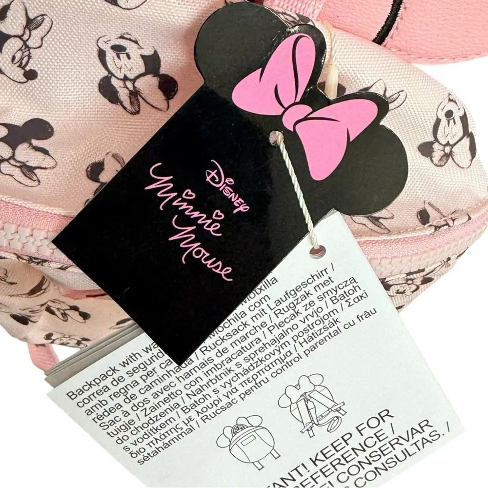 Disney Primark Girls Minnie Mouse Miniature Pink Backpack. NEW.