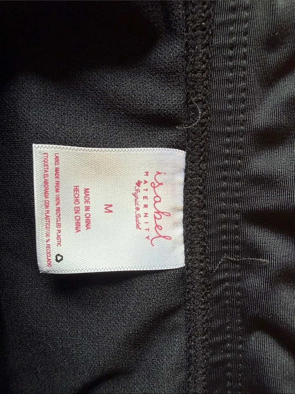 ISABEL Maternity High Waist Swim Bottoms in Black Size M
