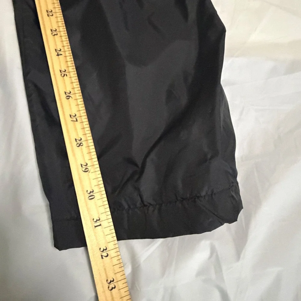 Nike Mens Vintage Windbreaker Track Pants Black XL Nylon Mesh Lined Swoosh Y2K
