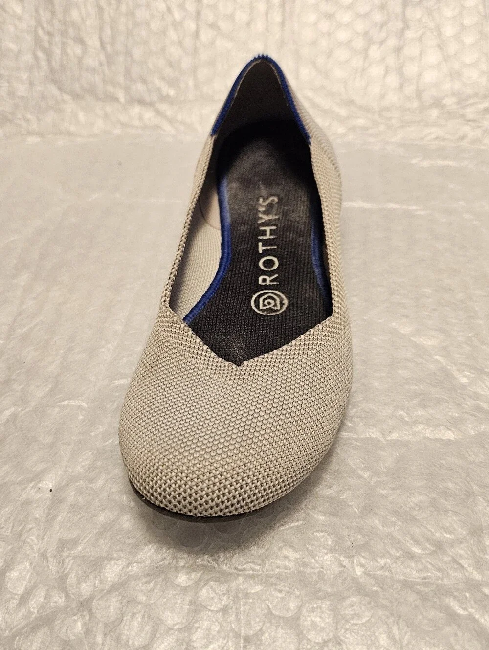 Rothy's‎ The Flat Round Toe Slip-On Ballet Flats Flax Birdseye Womens 6