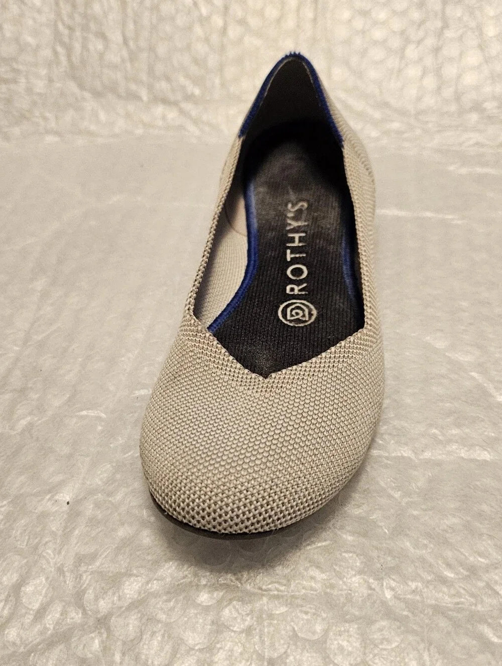 Rothy's‎ The Flat Round Toe Slip-On Ballet Flats Flax Birdseye Womens 6