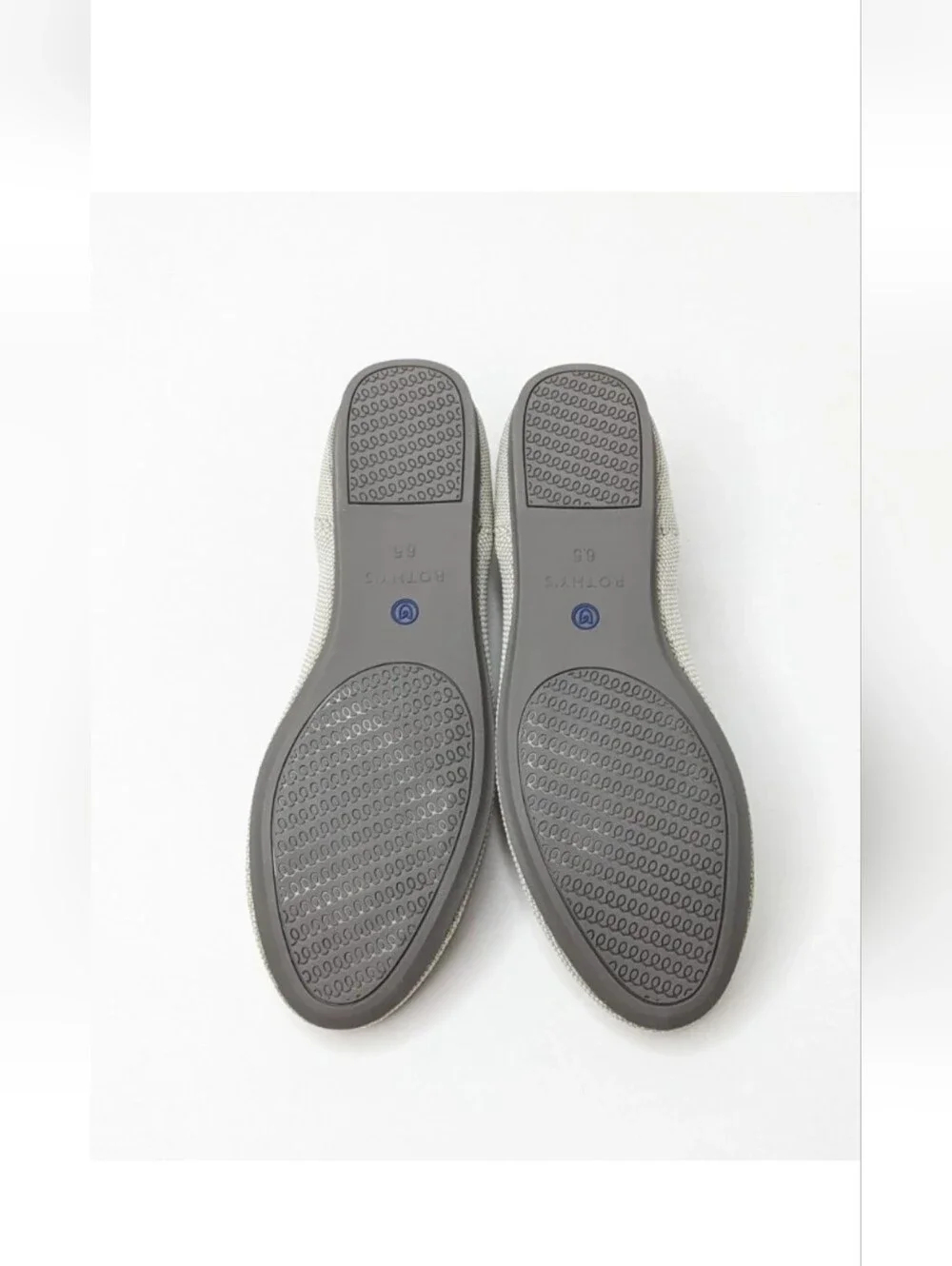 Rothy's‎ The Flat Round Toe Slip-On Ballet Flats Flax Birdseye Womens 6