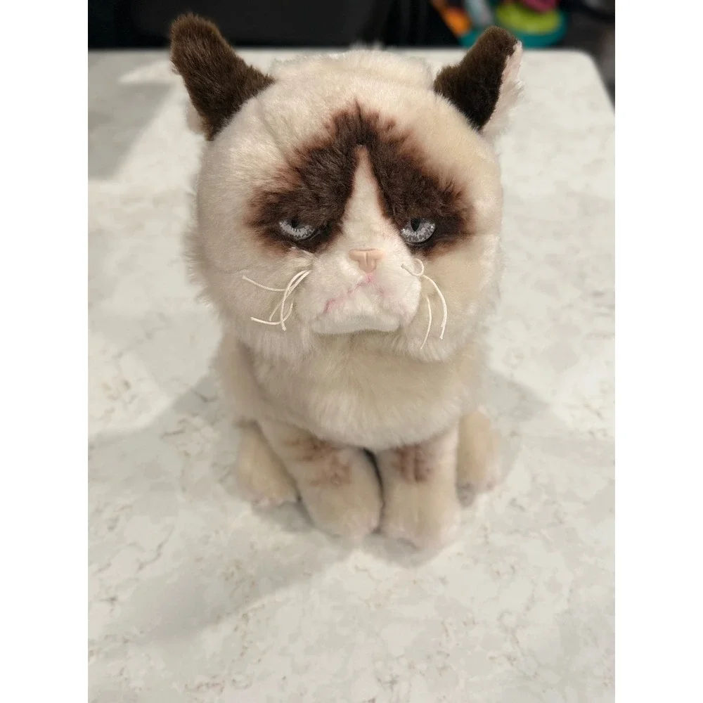 GUND Grumpy Cat Plush Stuffed Animal Cream Brown Meme‎ Cat 4040133