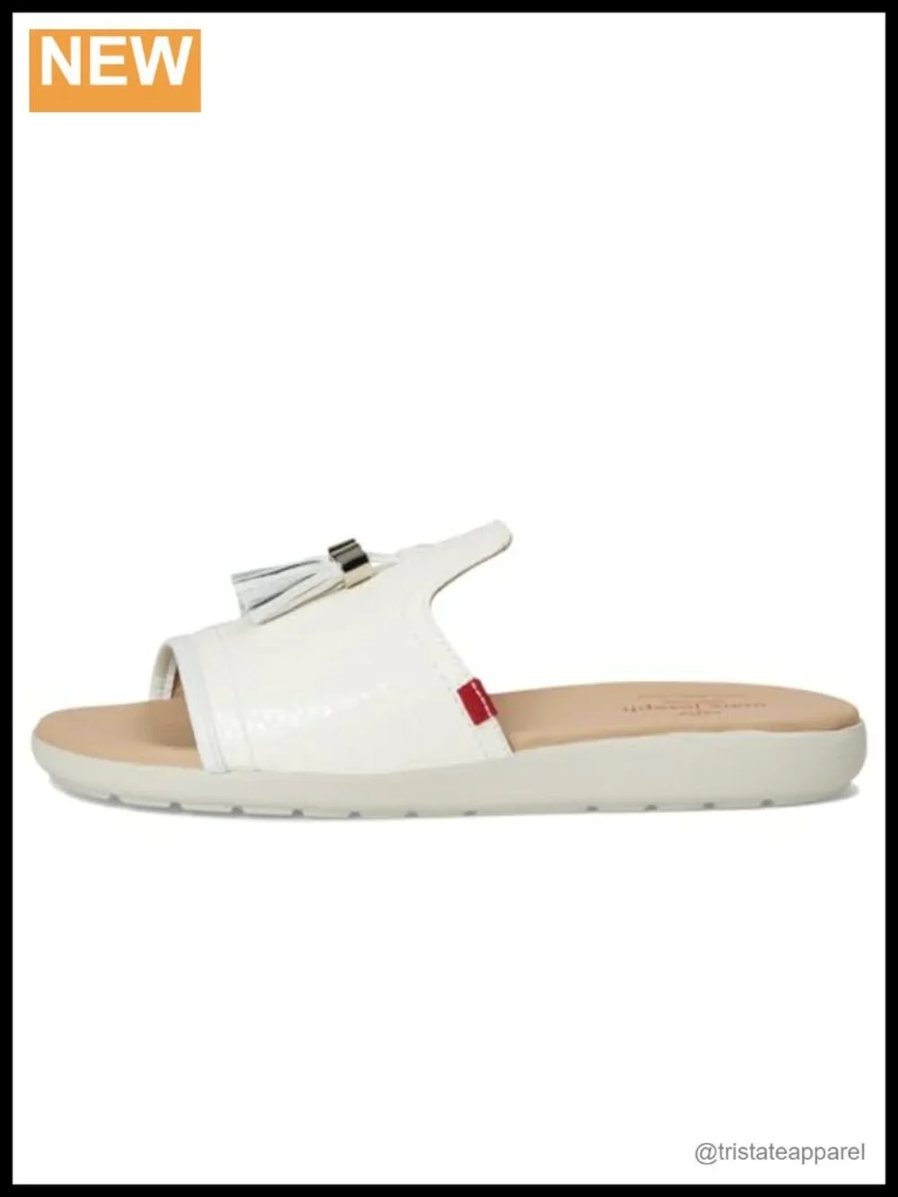 Marc Joseph New York Riverside Leather Slide Sandal Slip On Flat