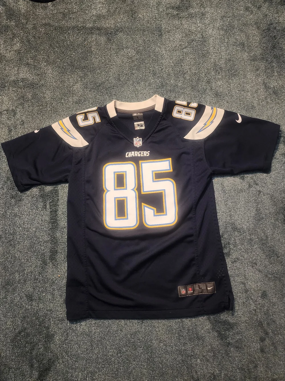 NFL Kids Navy Los Angeles Chargers #85 Jersey