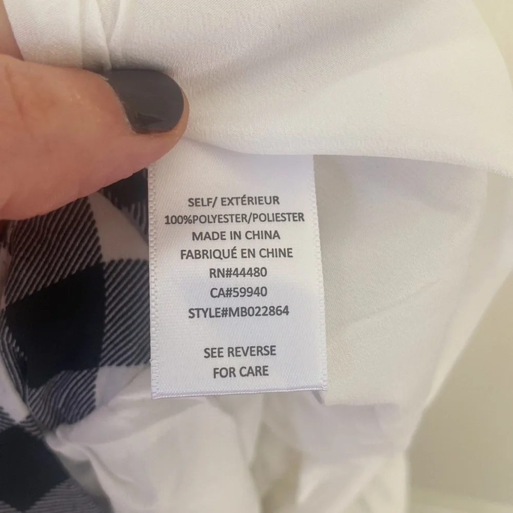 NWT Fourteenth Street Buffalo Check Hi Lo Ruffle Skirt
