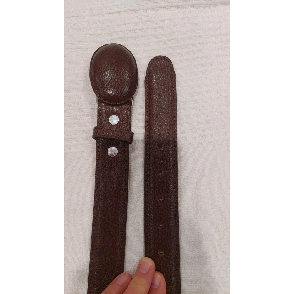 HANDMADE D'Jesus GENUINE AUTHENTIC BROWN WESTERN COWBOY BELT