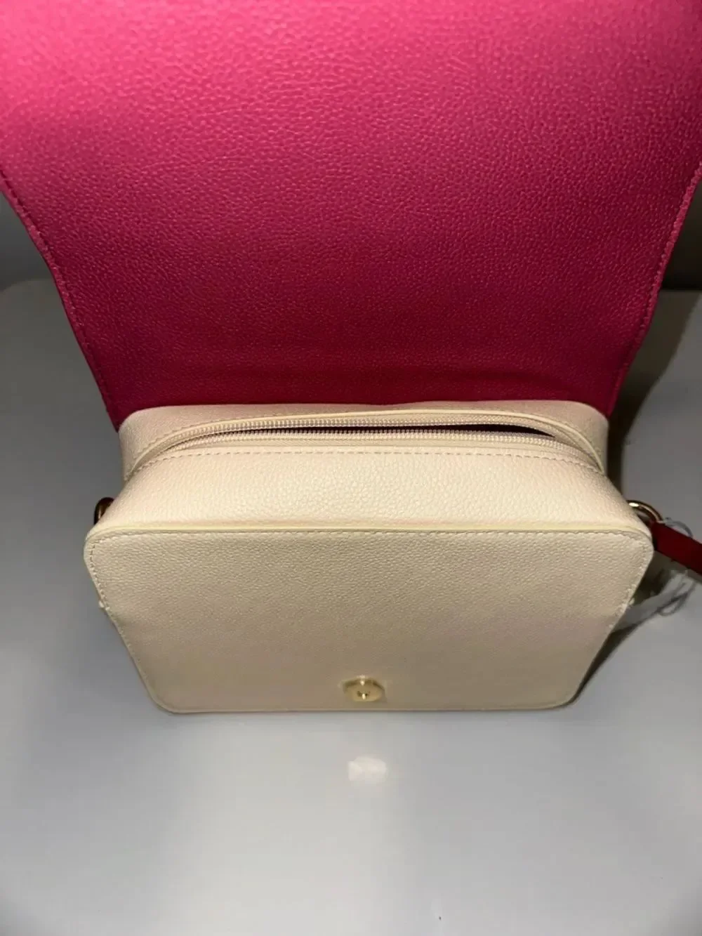 Steel Mill & Co. Ivory Burgundy Pride & Prejudice Book Club Crossbody Bag Purse