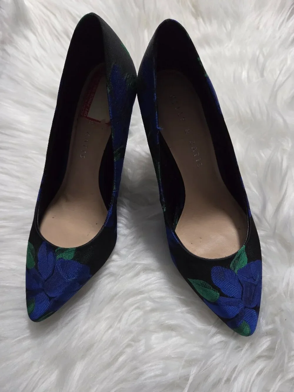 Kelly & Katie Blue Floral Heels