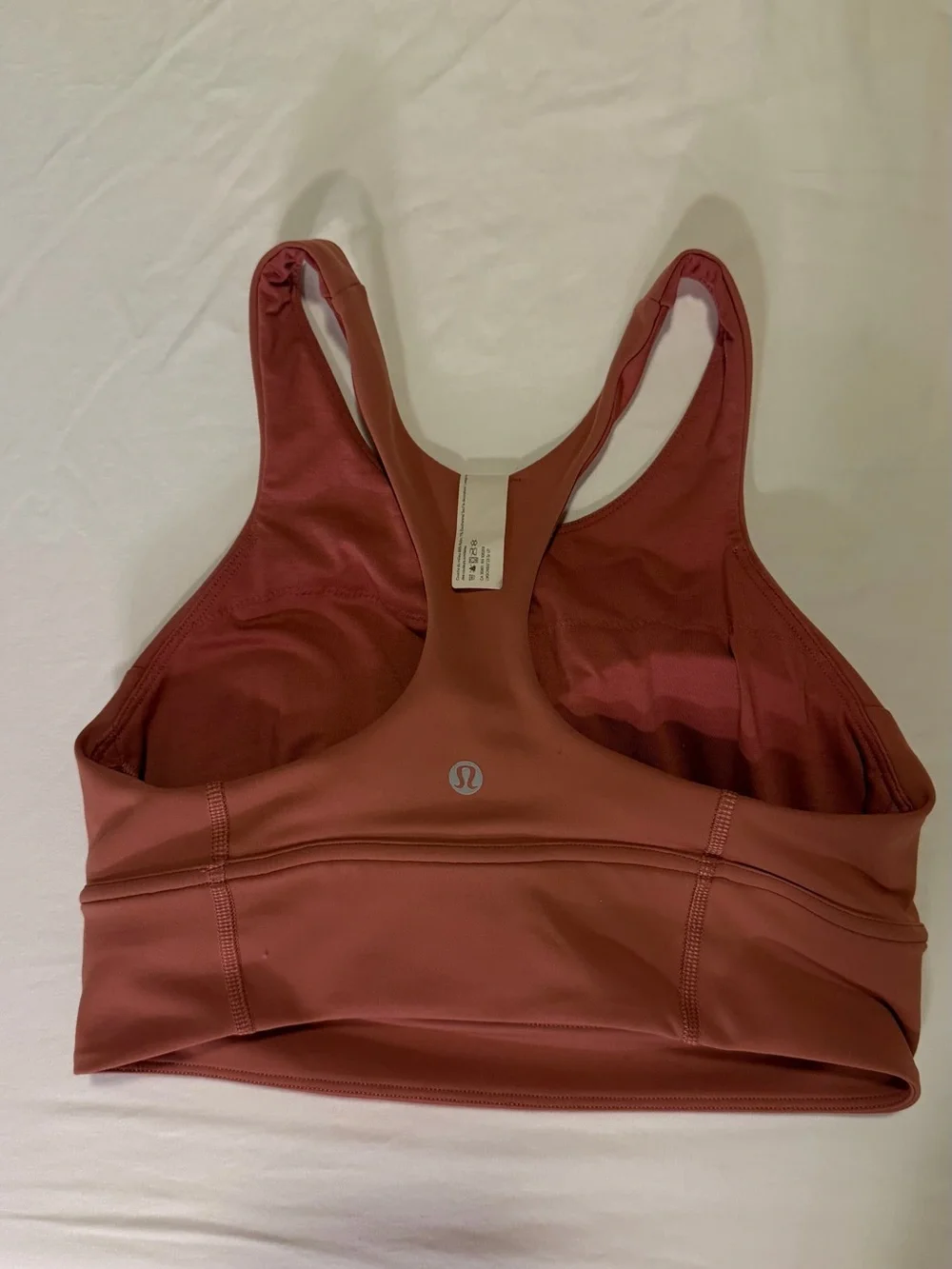 lululemon athletica High-Neck Sports Bra - Rusty Rose