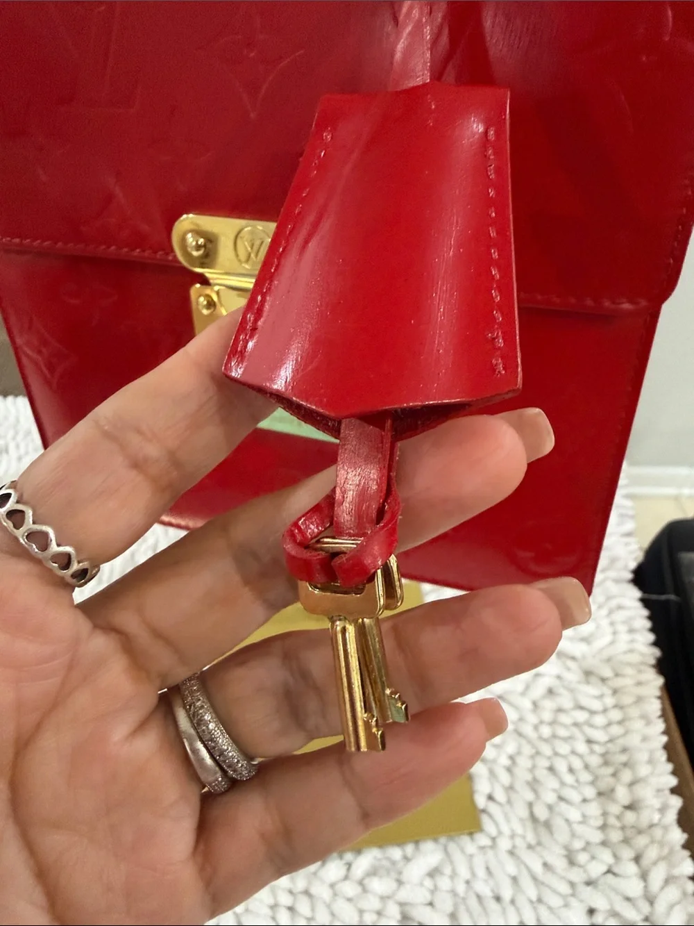 Louis Vuitton polished satchel