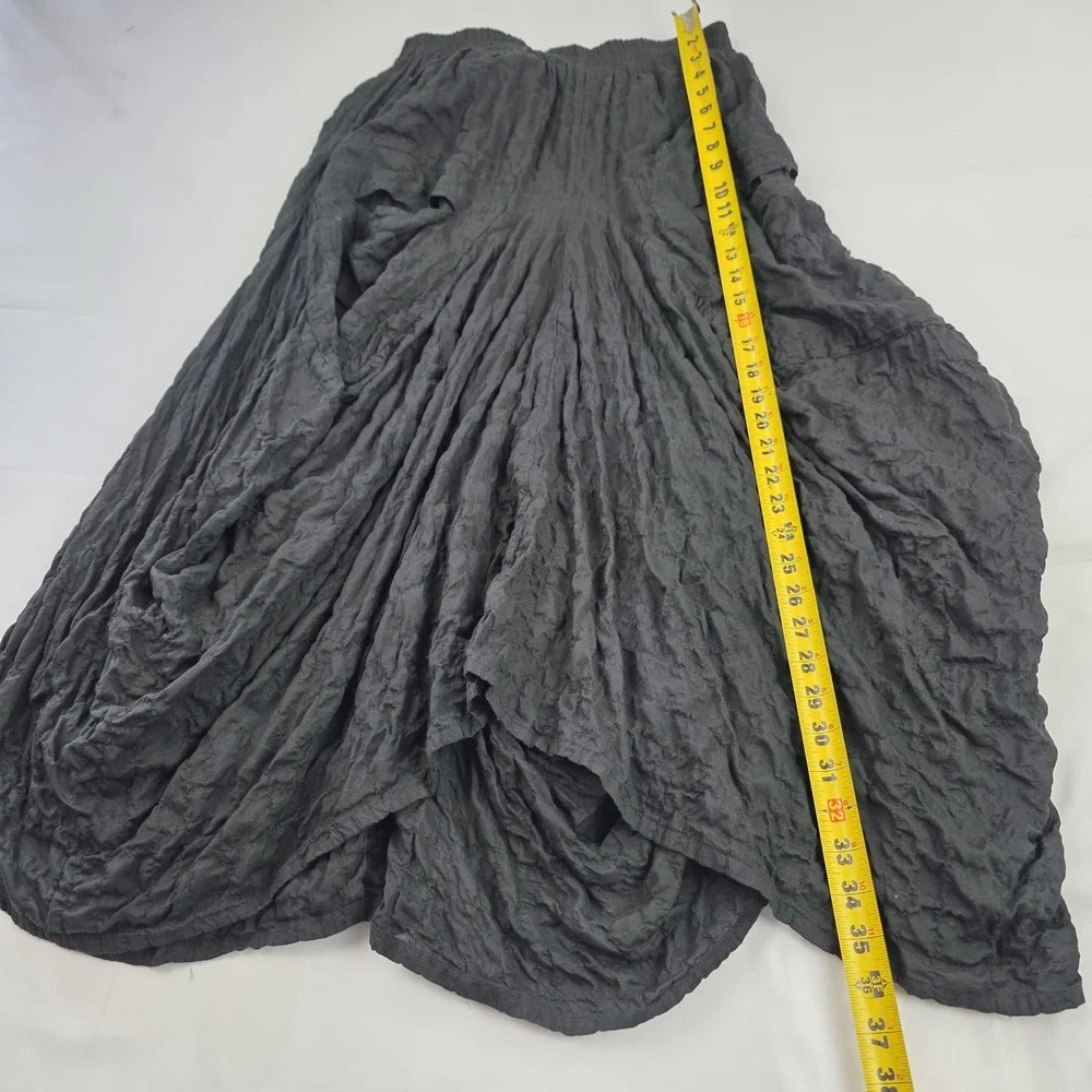 Dress To Kill Skirt Womens 1 Gray Textured Layered Maxi Elastic Waist USA