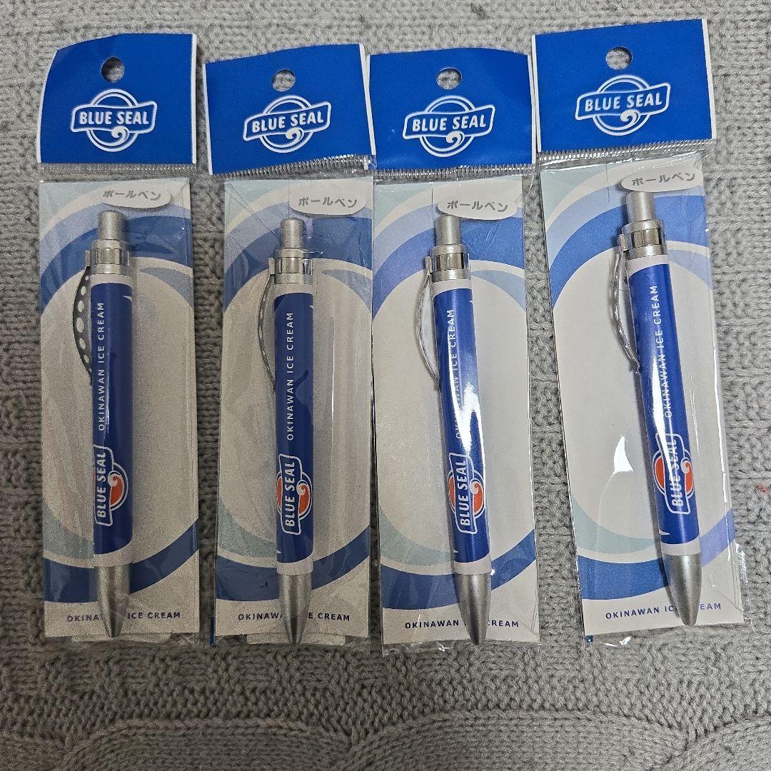 BLUE SEAL Ballpoint Pen Okinawa Ice Cream 4-Piece Set