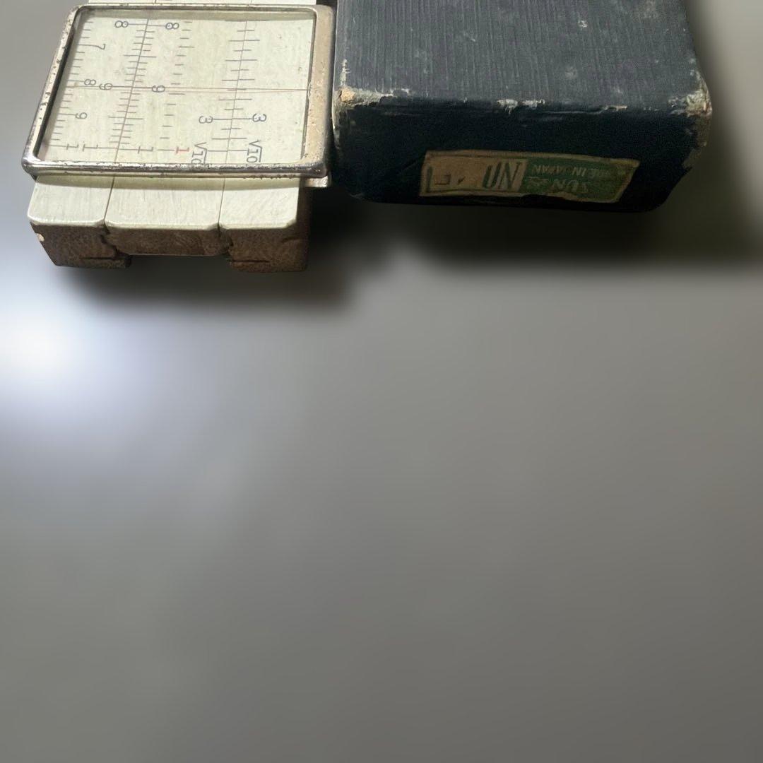 SUN HEMMI No.45 Slide Rule with Case, Made of Bamboo