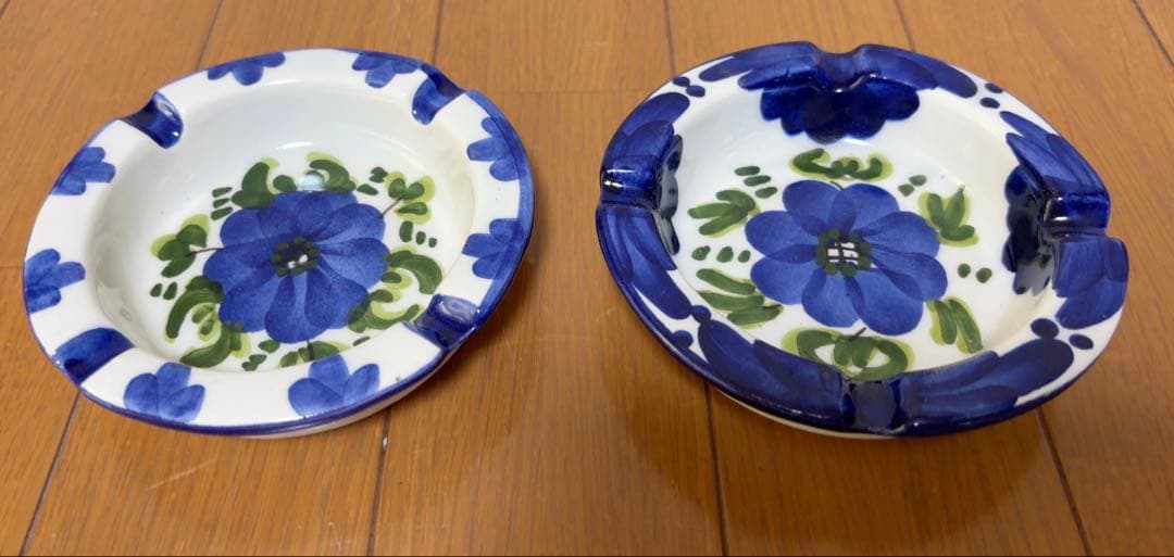 ◆ Ashtray 2-piece set, ceramic