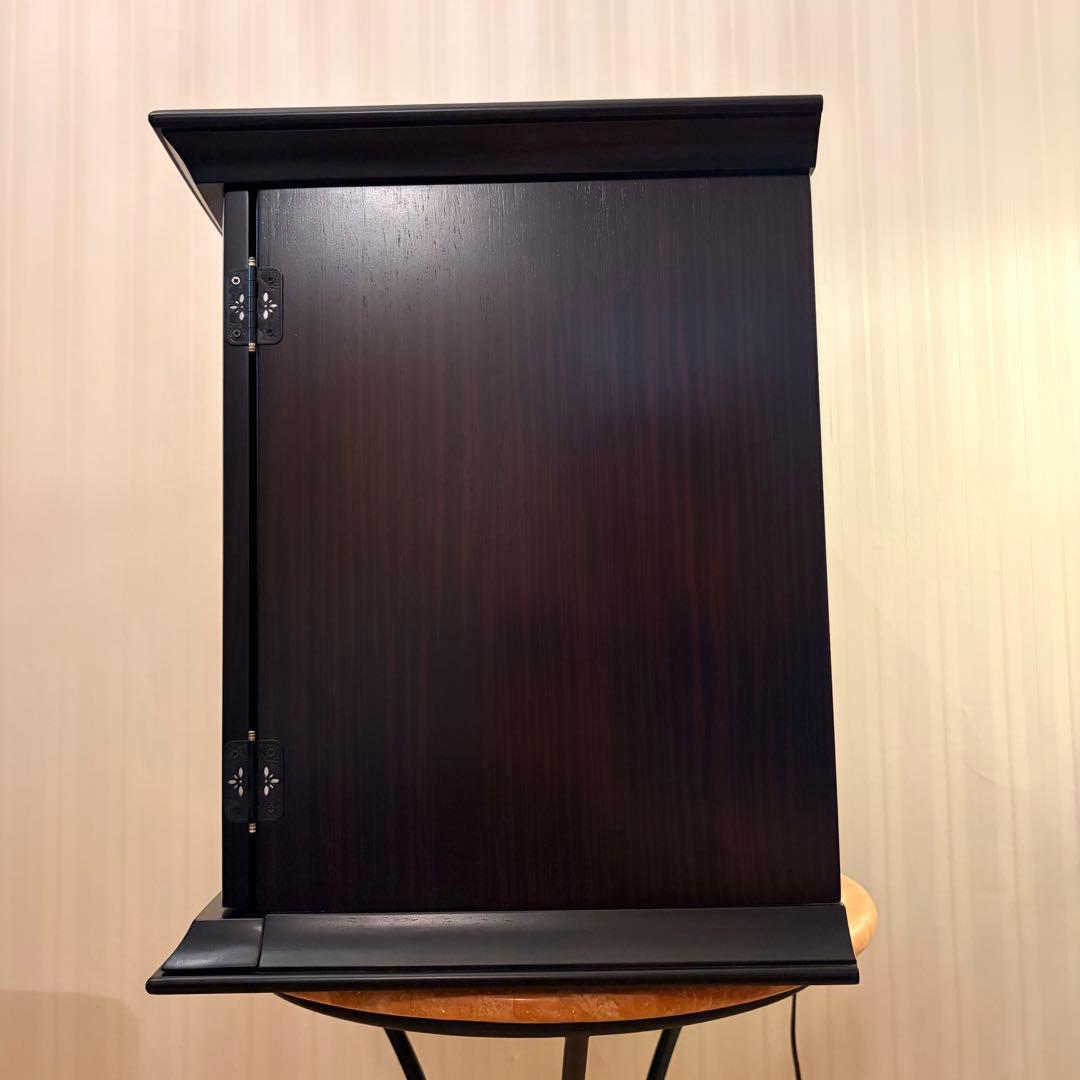 ? Unused stored item ? Highest quality ebony Buddhist altar, Karaki modern ~ Camino genuine ebony ~