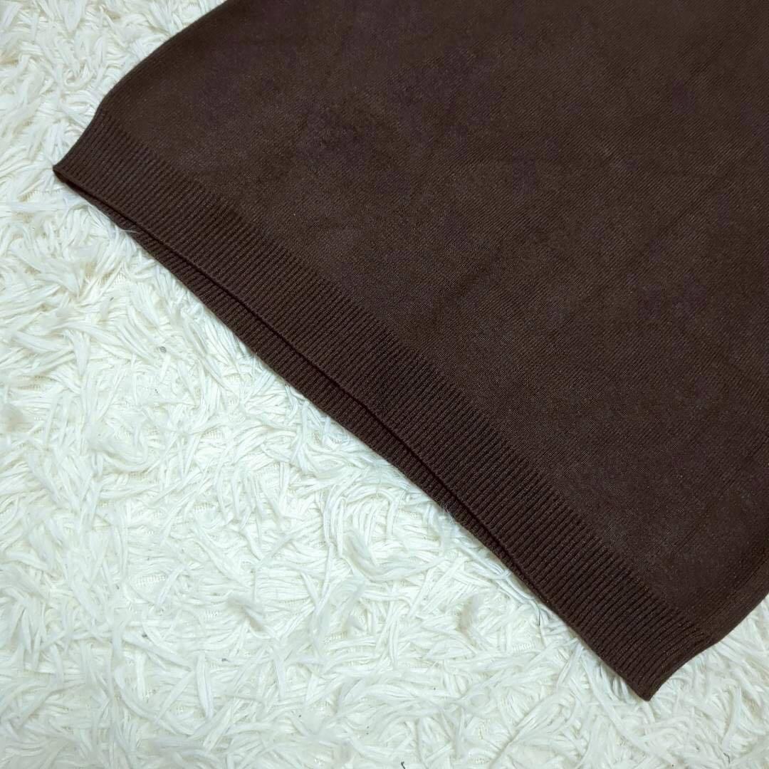 Niko and... Sleeveless Knit Tank Top, Brown, Rayon Material, Size 4