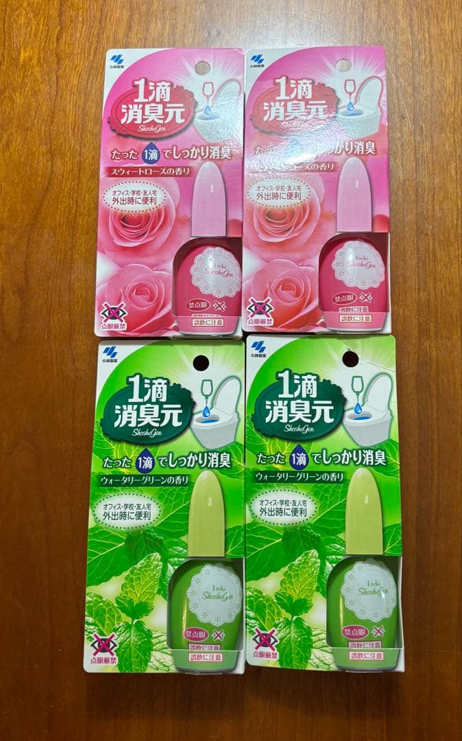 New! [1 Drop Shosogen] Toilet Deodorizer, Kobayashi Pharmaceutical, Just 1 Drop, Set of 4