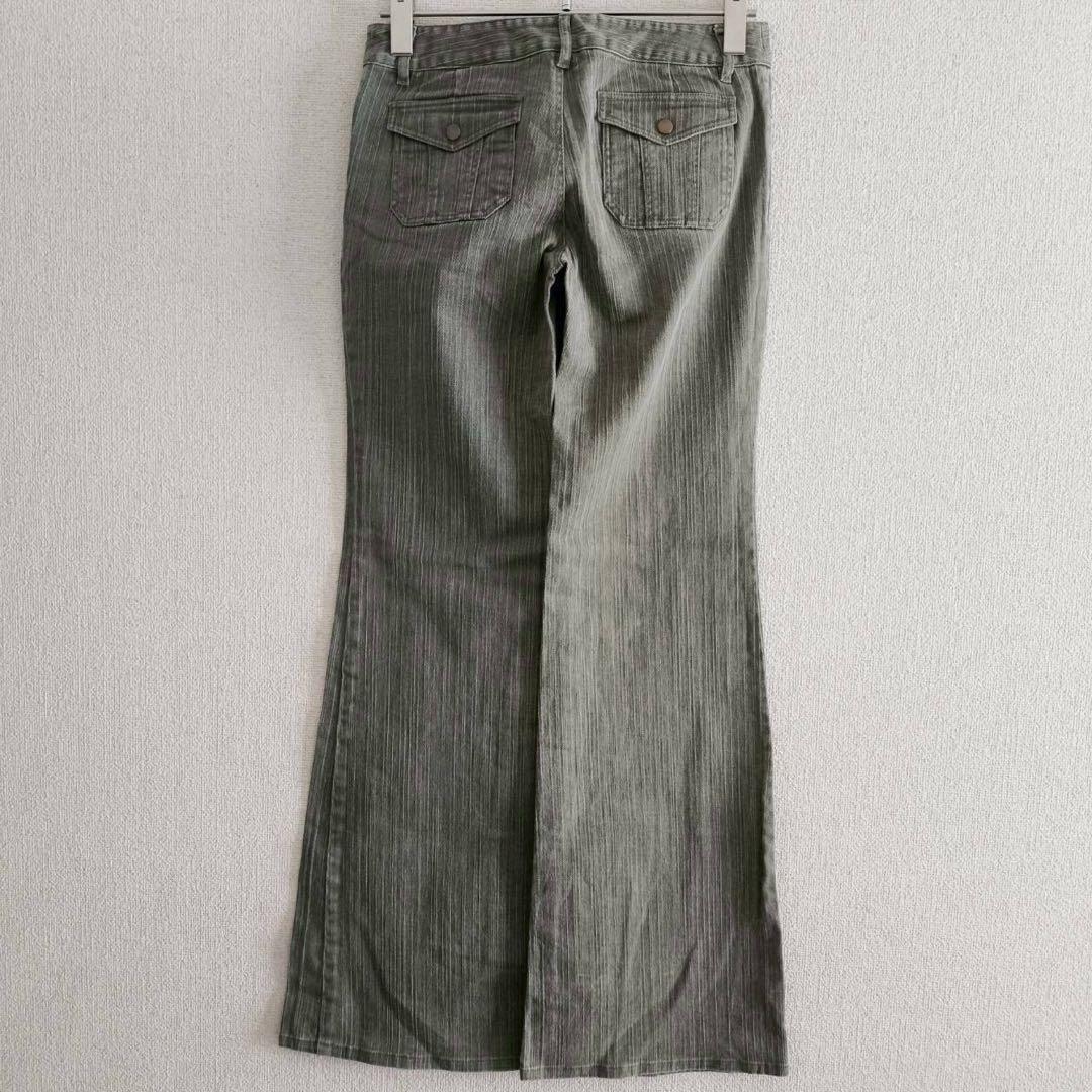 s0702 [MICHEL KLEIN] Bell Bottom Bootcut Pants Low Rise