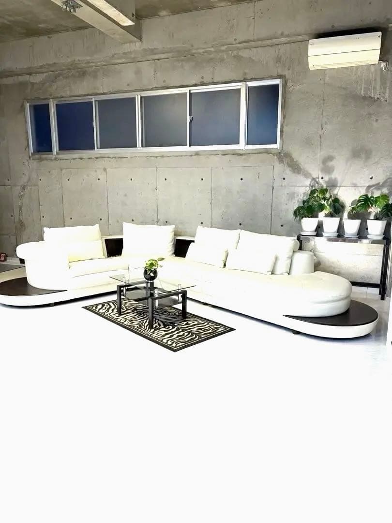 New! Simple Modern White Corner Sofa! With Storage and Cushions