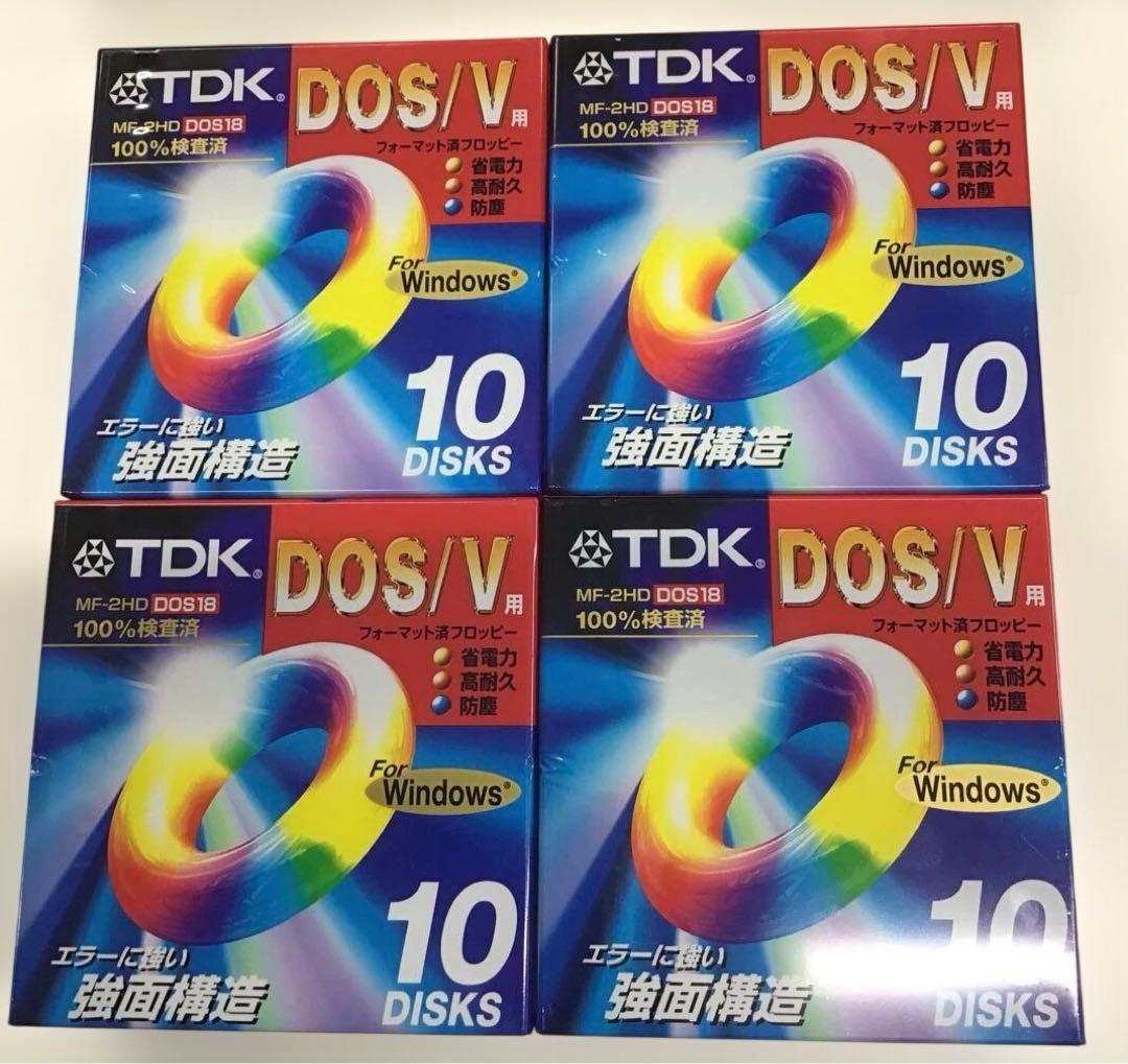 TDK 3.5-inch Floppy Disk MF-2HD DOS18 10-Pack