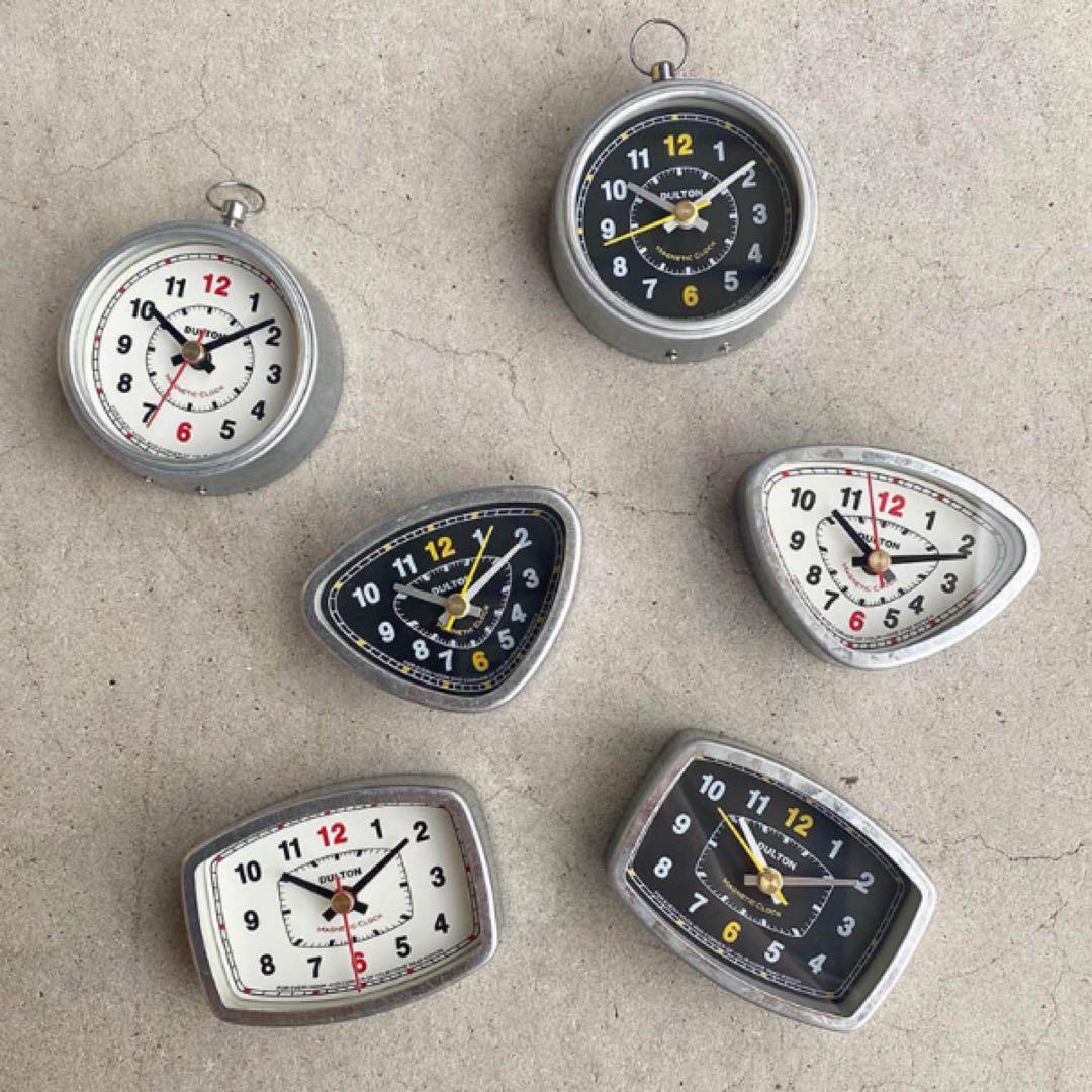 DULTON Magnetic Clock Rectangle Ivory Stylish Square Clock