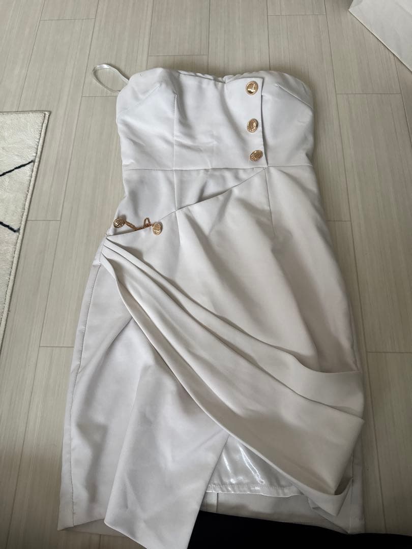 White Strapless Dress