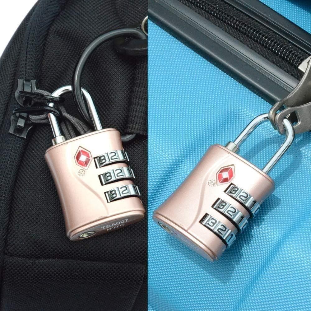 3-Digit Combination Padlock, Set of 2